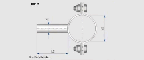 Kieselmann pipe clamp