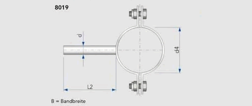 Kieselmann pipe clamp