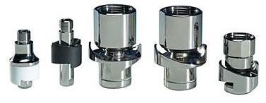 Turbo disc fittings for cleaning tanks